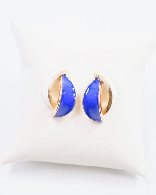 Cora Game Day Earring Blue White