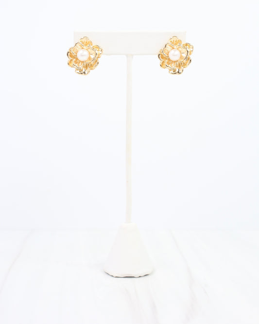 Flower Power Earring Gold