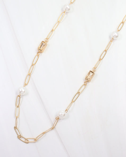 El Dorado Long Link Necklace Gold