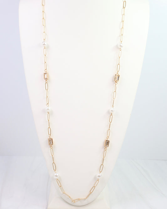 El Dorado Long Link Necklace Gold