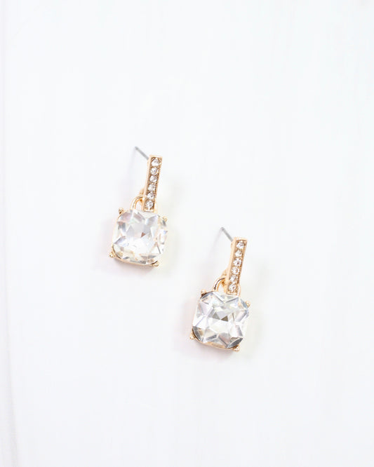 Jonell CZ Stone Earring CLEAR