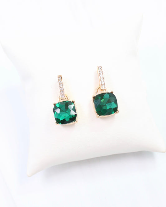Jonell CZ Stone Earring Green
