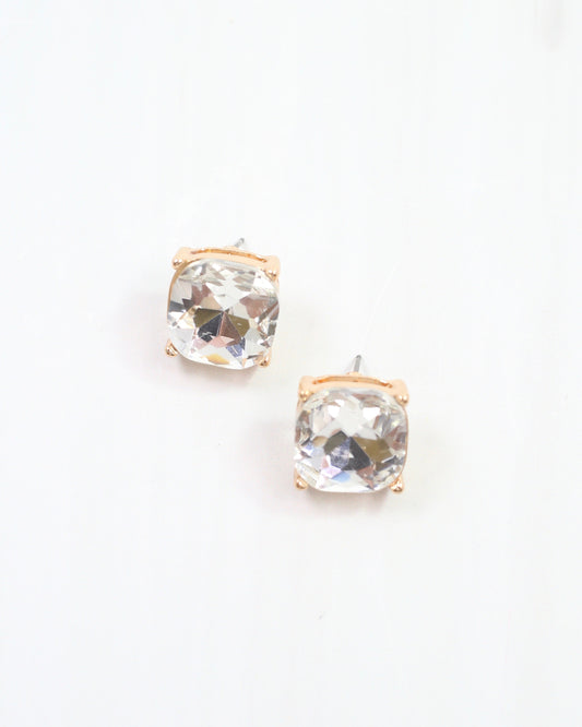 Julien Stone Stud Earring Clear