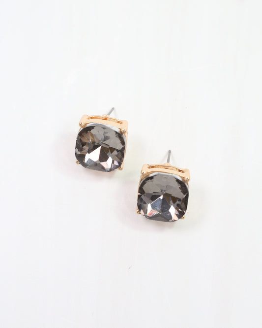 Julien Stone Stud Earring Black Diamond