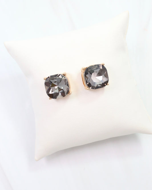 Julien Stone Stud Earring Black Diamond