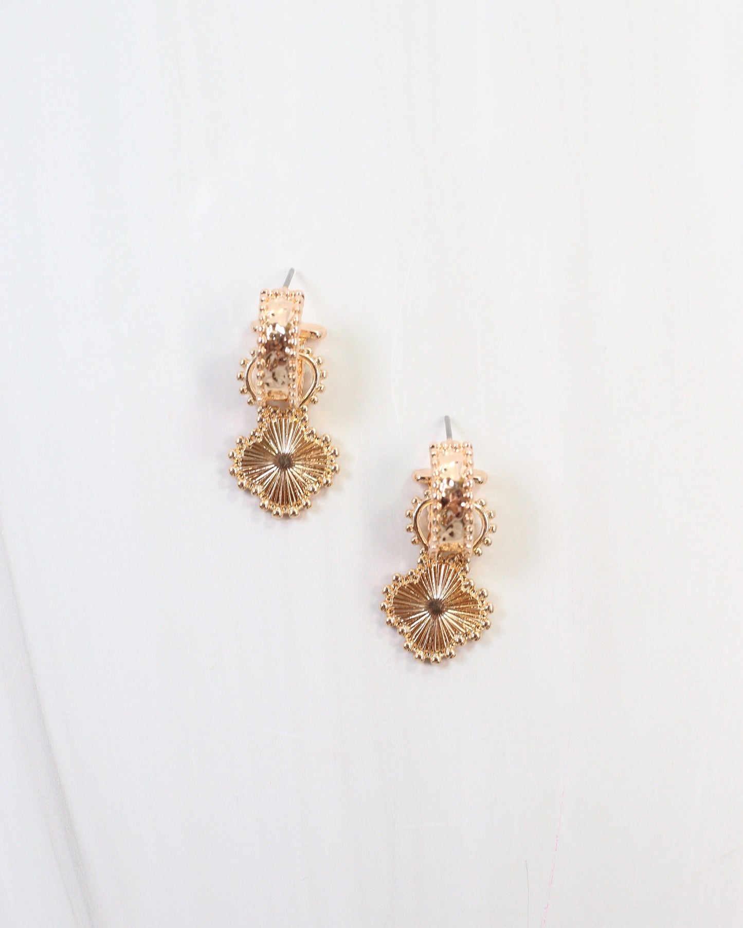 Hector Clover Hoop Earring Gold