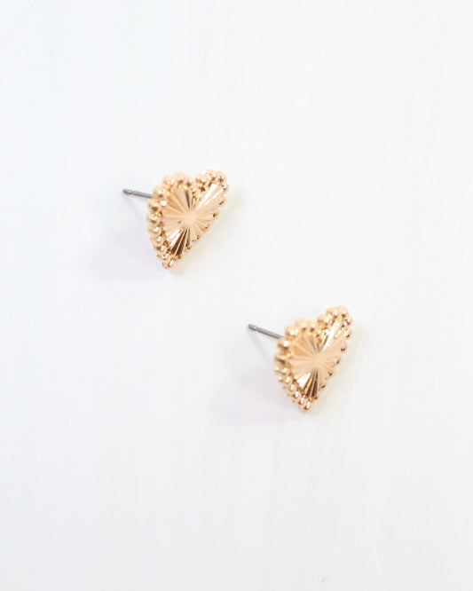 Paulson Heart Earring Gold