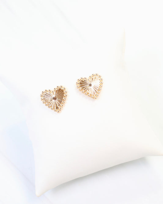 Paulson Heart Earring Gold