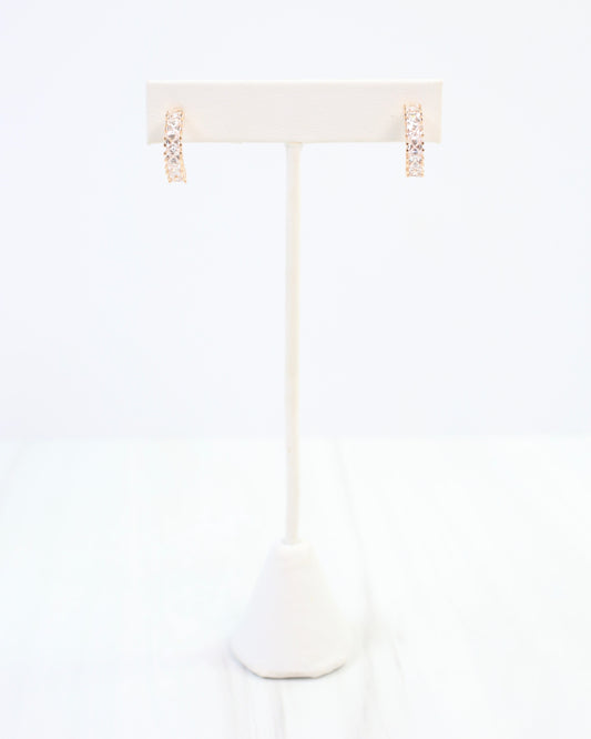 Jocelyn CZ Hoop Earring Gold