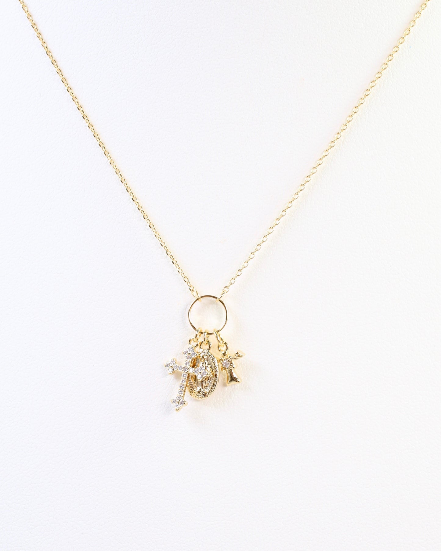 Dillard Charm Necklace Gold
