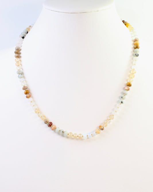 Ozark Beaded Stone Necklace Natural multi