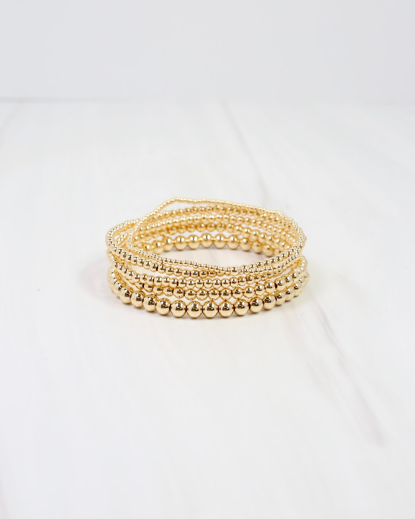 Ardmore Beaded Bracelet Set Gold