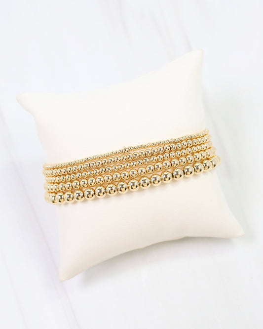 Ardmore Beaded Bracelet Set Gold