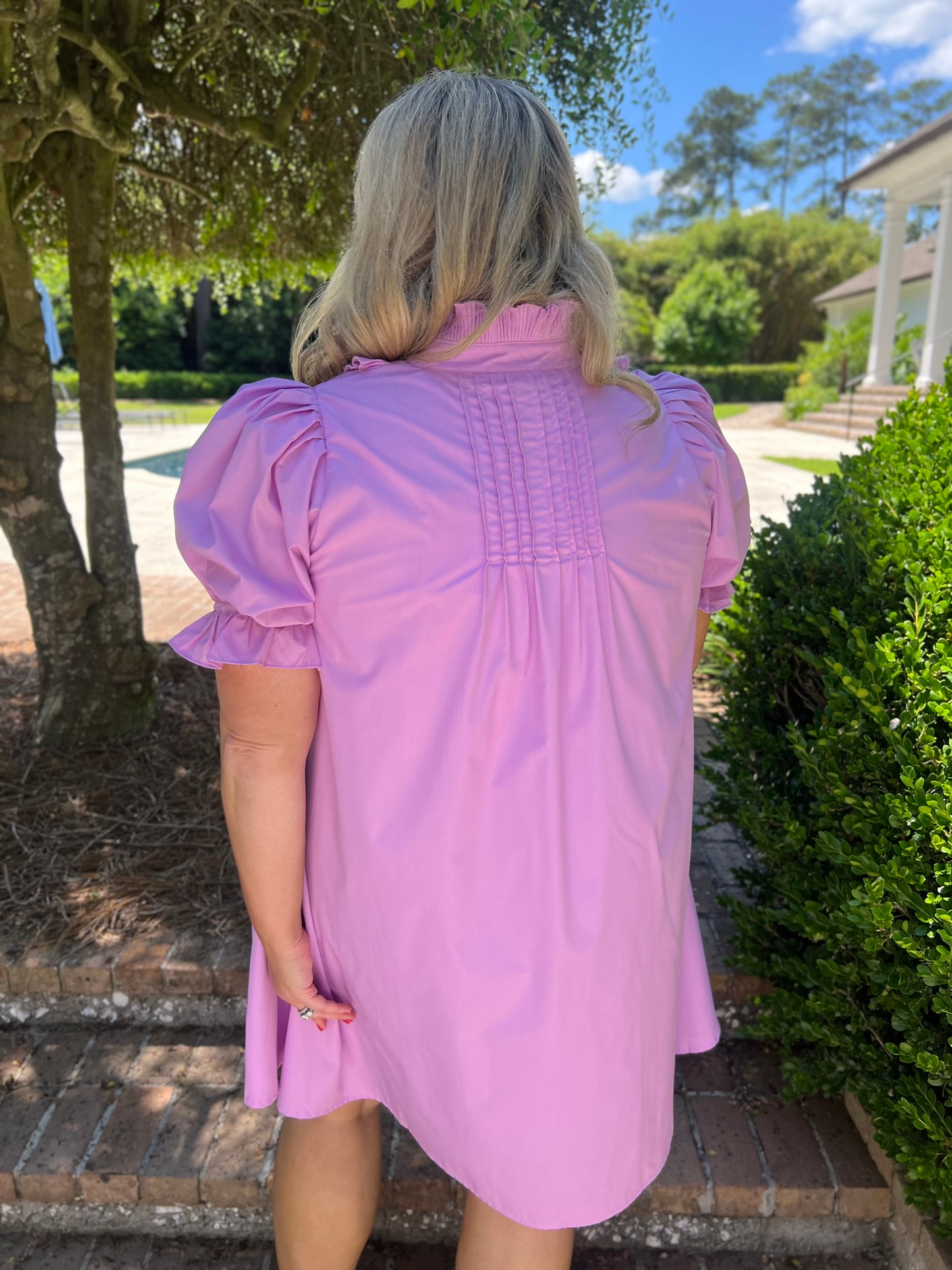 Linley Lilac Purple Short Sleeve Dress