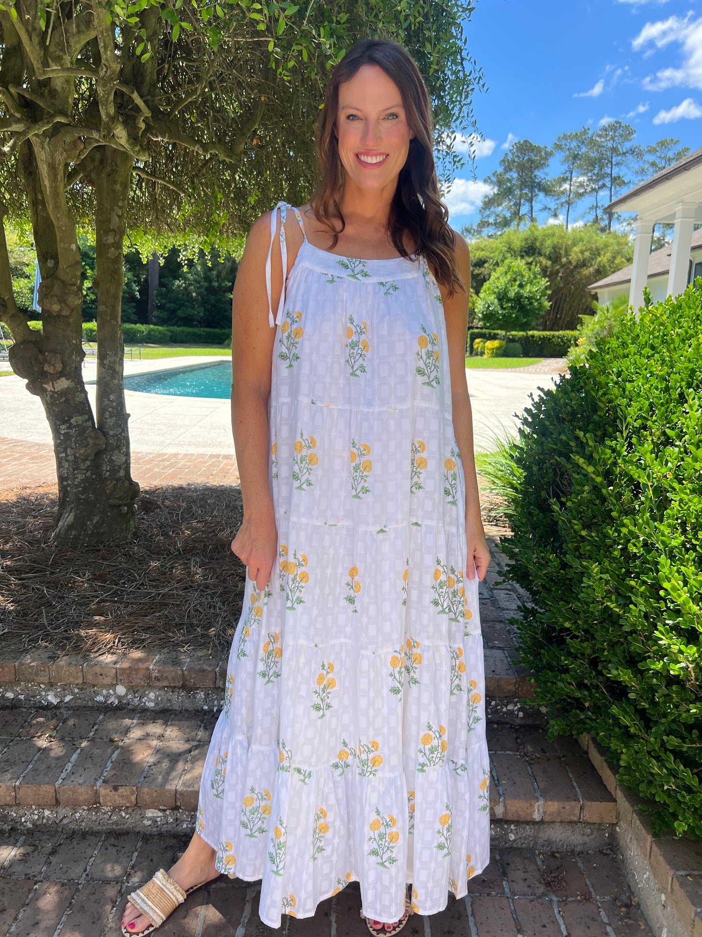 Better In The Sun White Floral Maxi