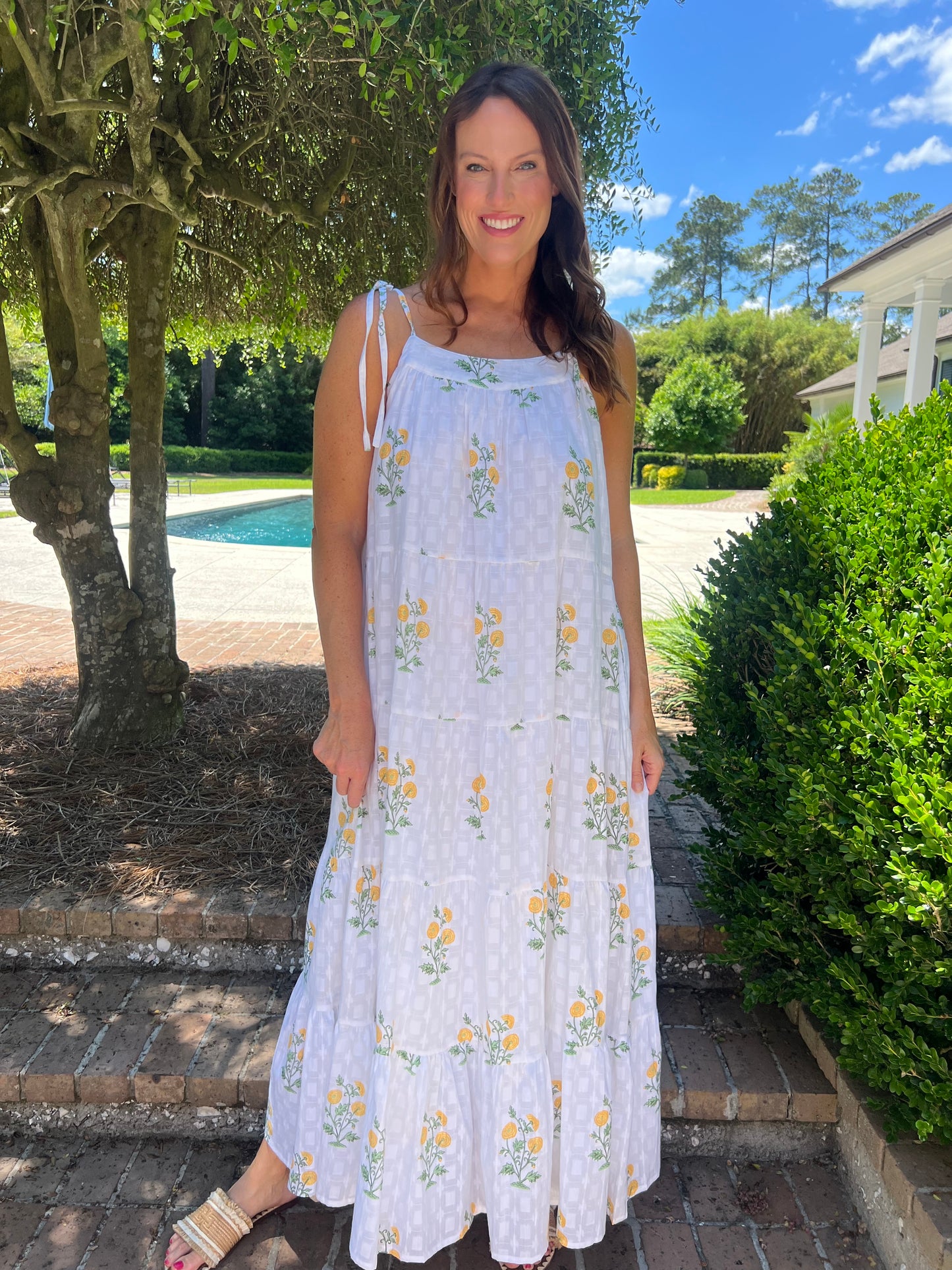 Better In The Sun White Floral Maxi