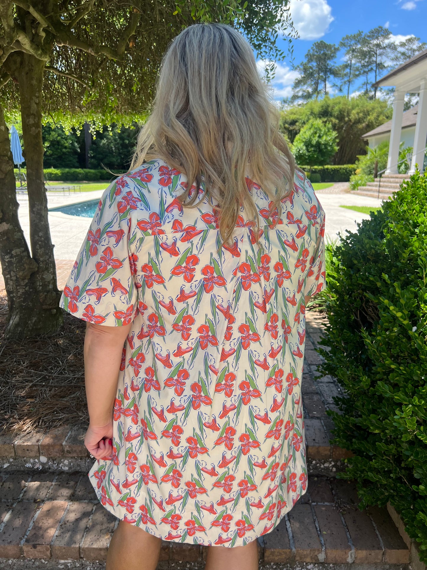Jackson Floral Button Down Dress