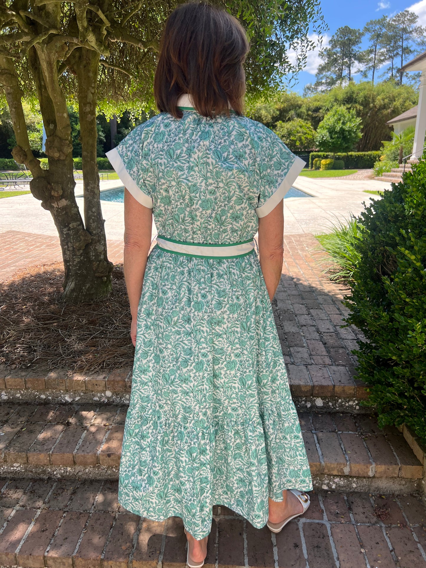 Bristol Green Floral Print Dress