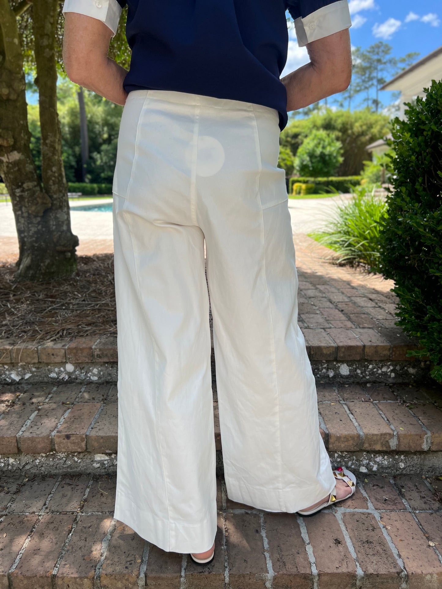 Eleanor White Stretch Pants