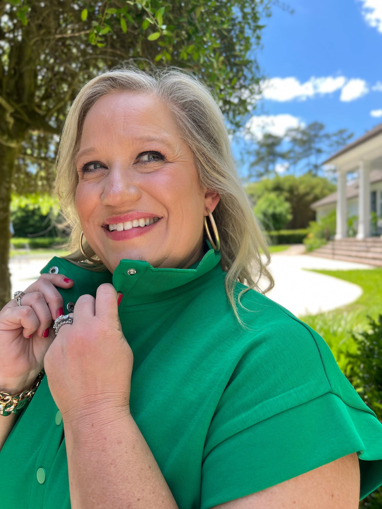 Whitley Polo Dress- Green