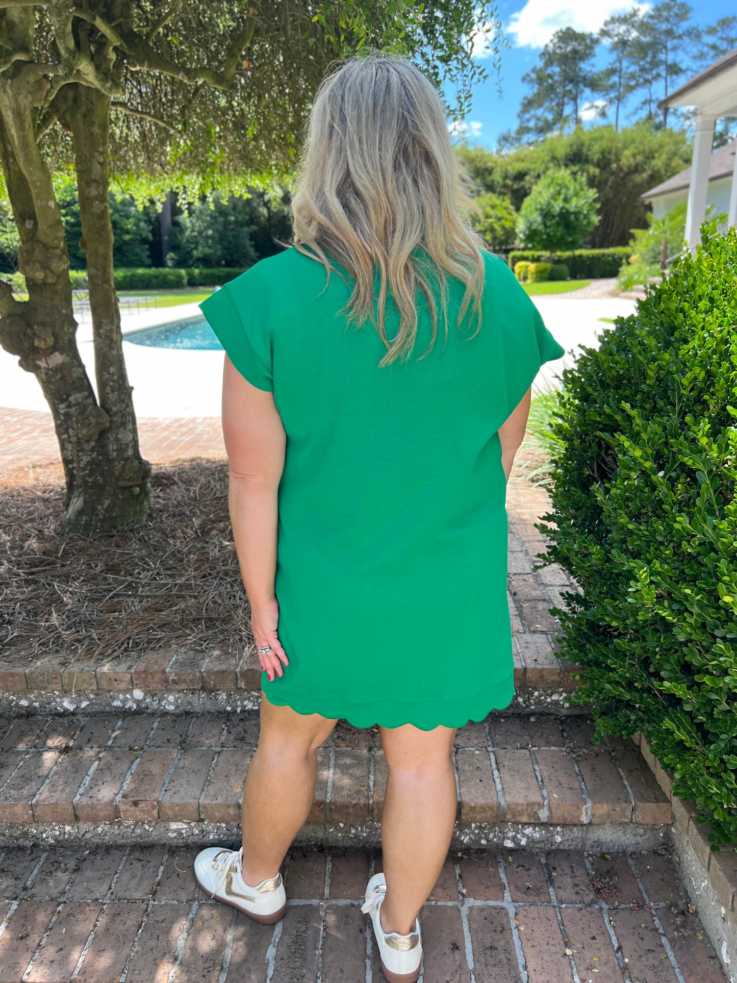 Whitley Polo Dress- Green