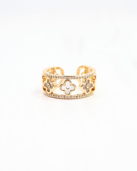 Roxy Clover Ring Gold