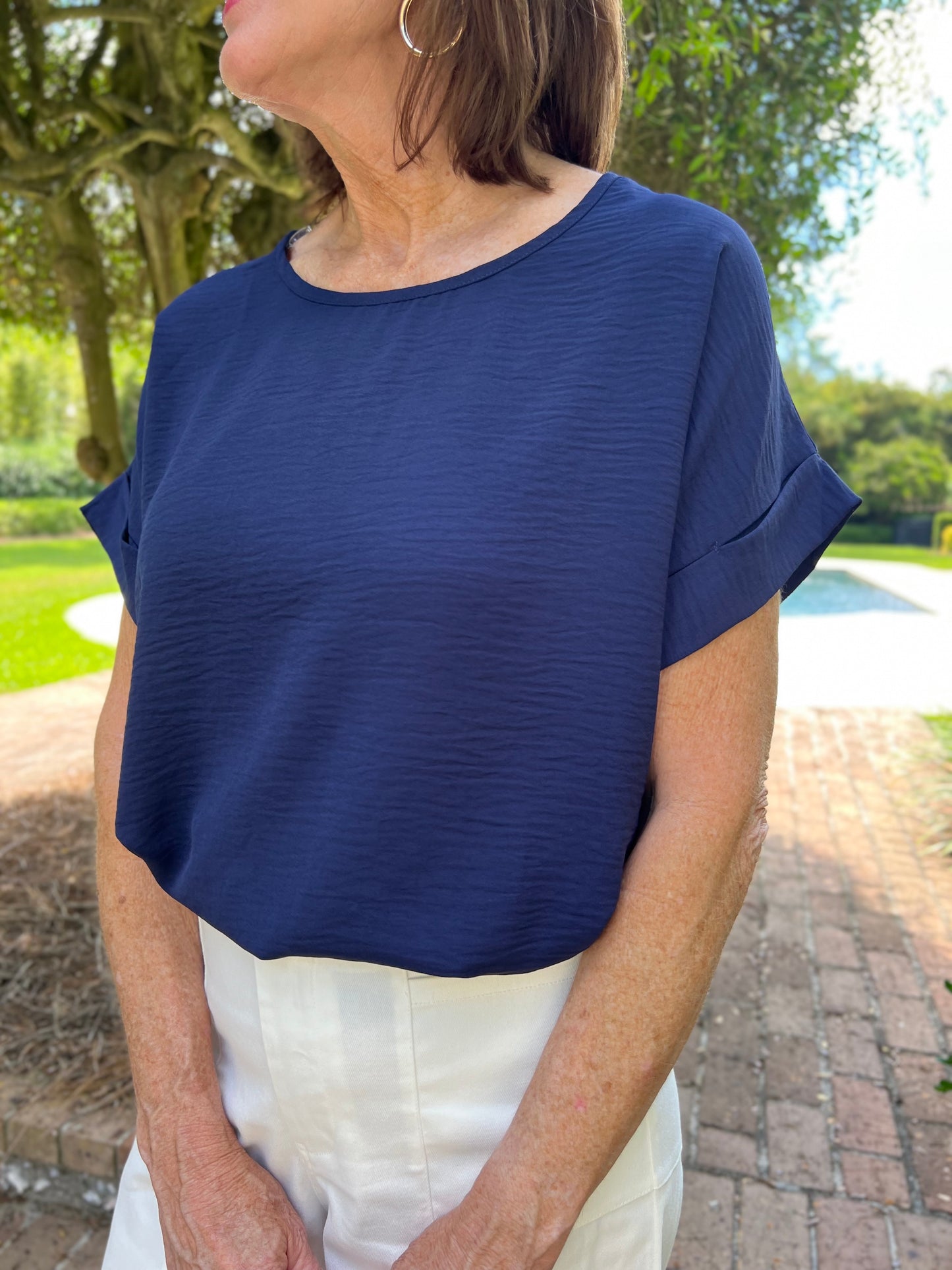 Winthrop Easy Top- Navy