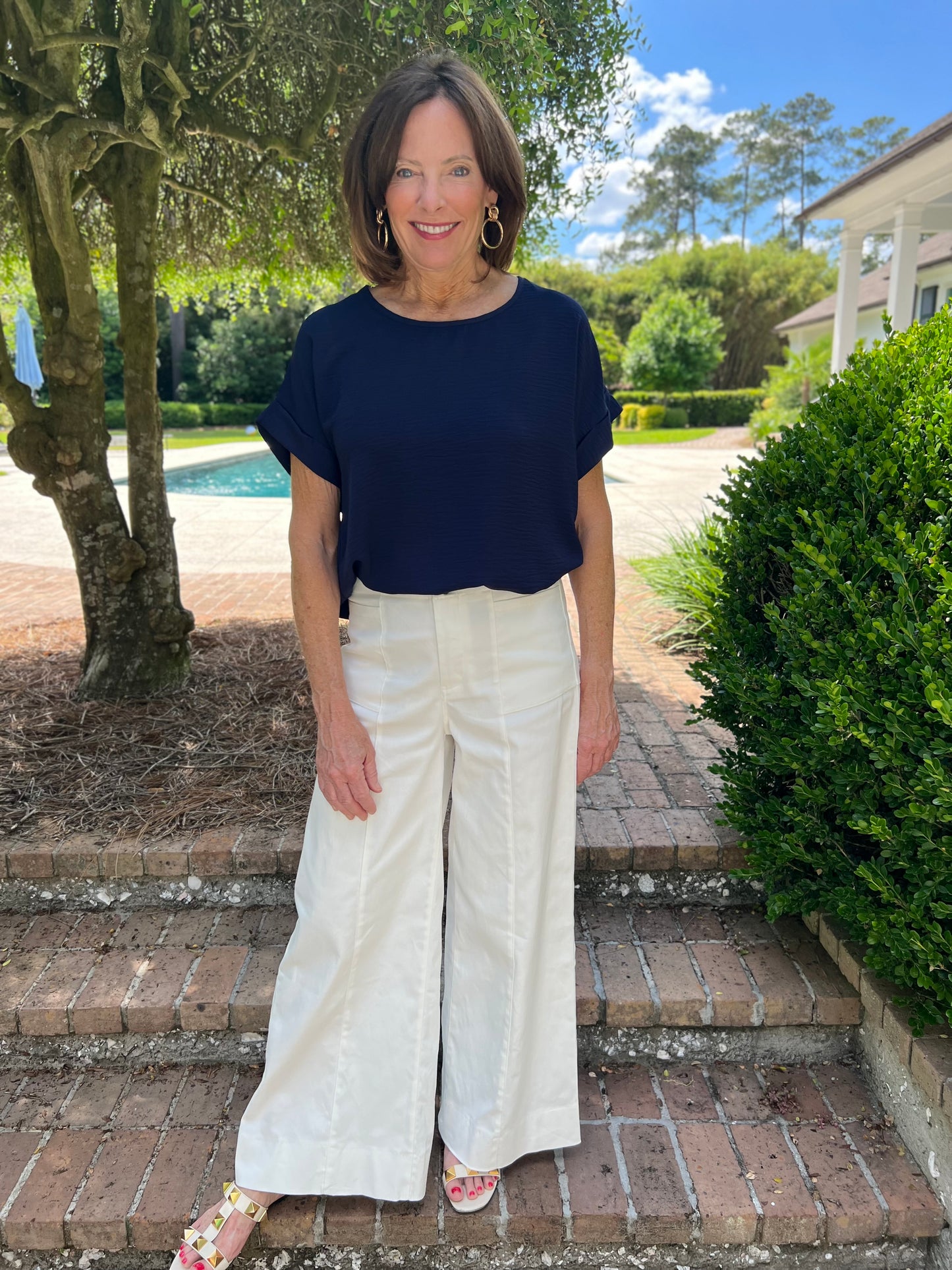 Winthrop Easy Top- Navy