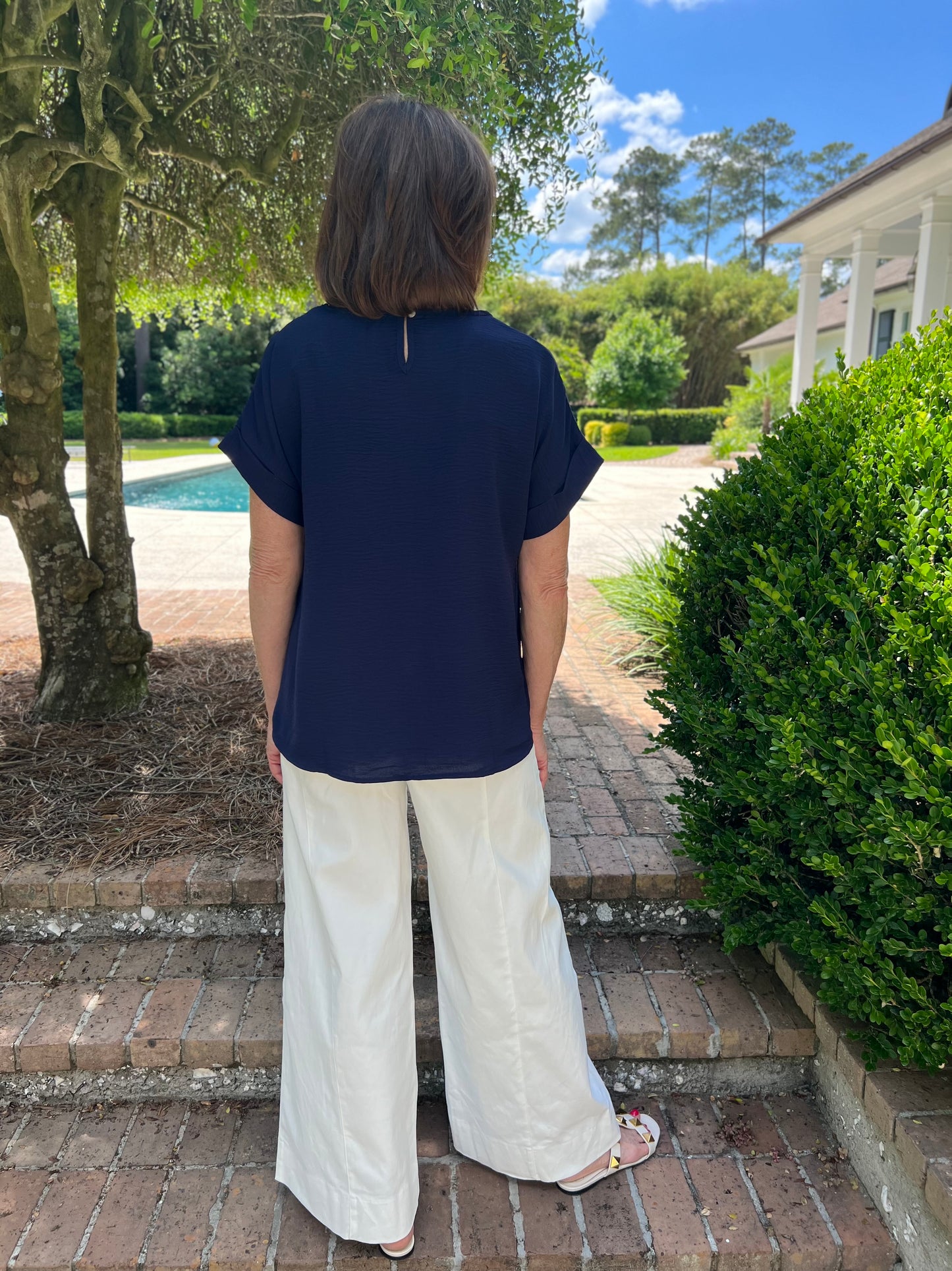 Winthrop Easy Top- Navy