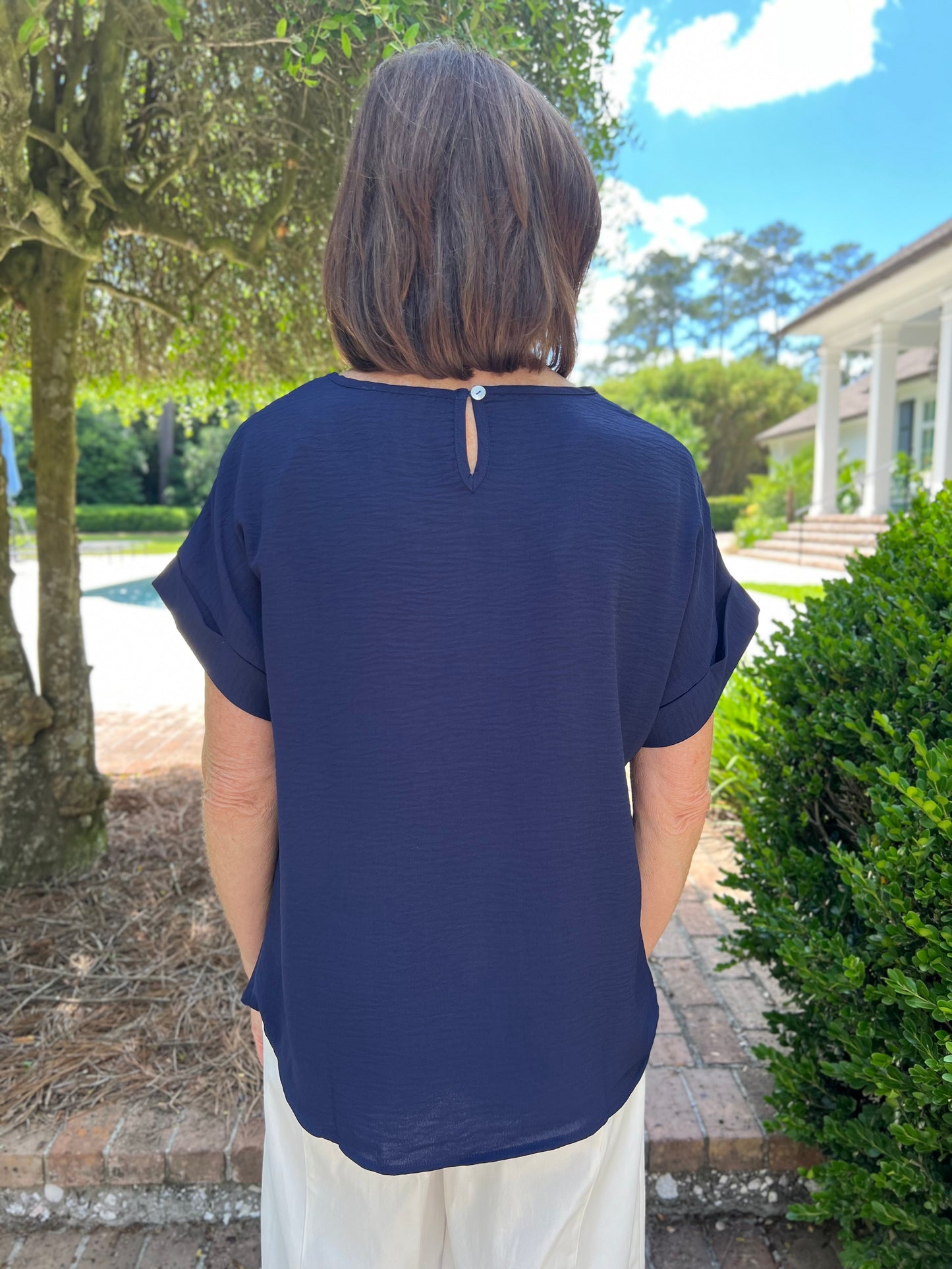Winthrop Easy Top- Navy