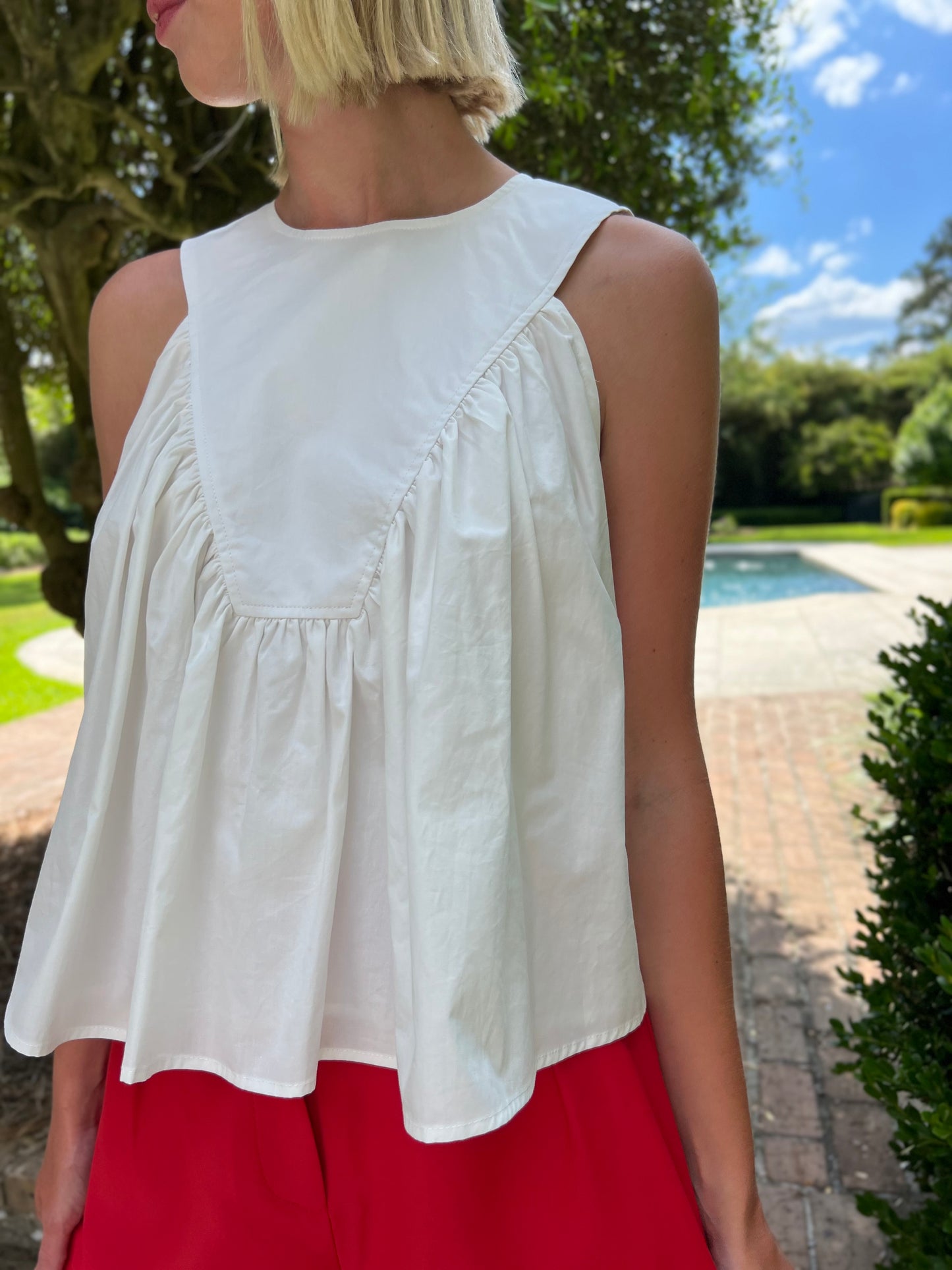 Babe You Got It Off White Ruffle Top