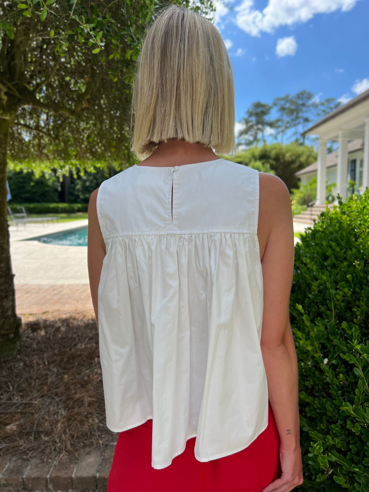 Babe You Got It Off White Ruffle Top