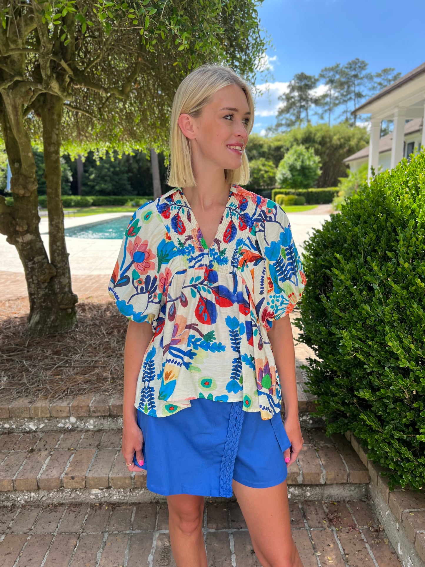 Roberts Floral Top