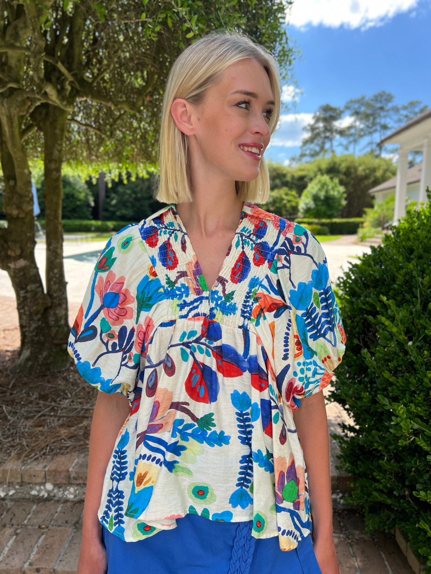 Roberts Floral Top