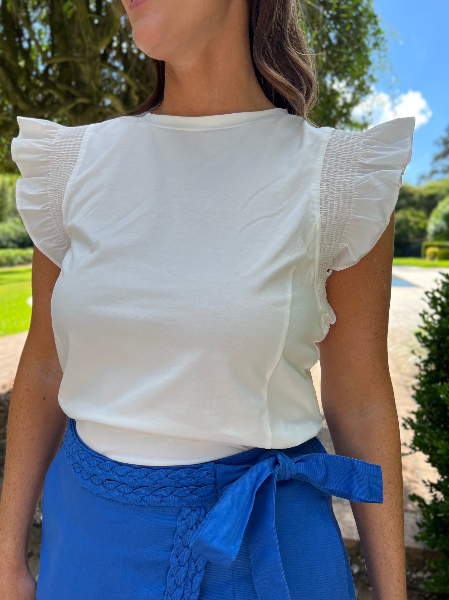 Rosalie Ruffled Sleeve Top