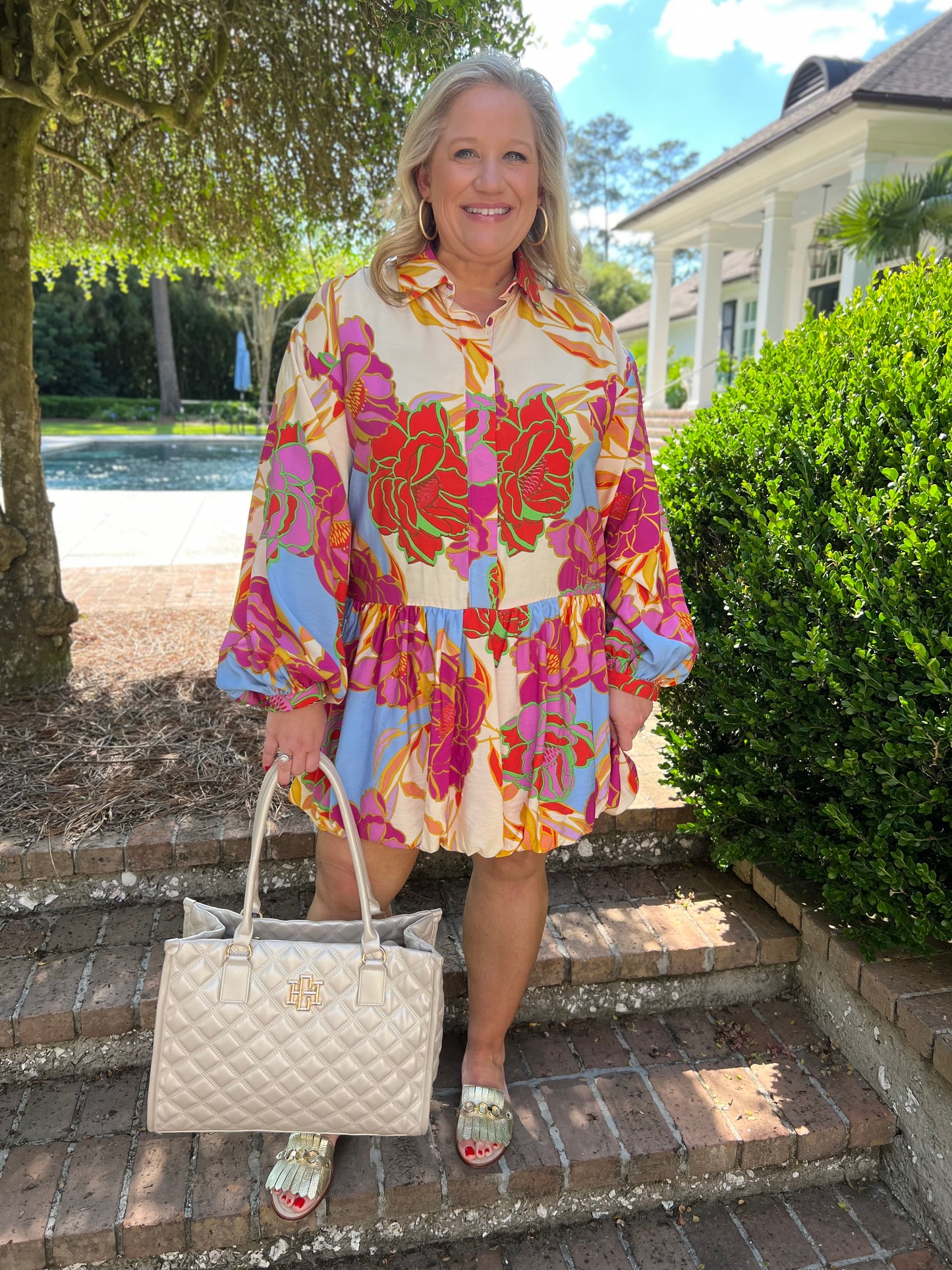 Malloree Floral Bubble Dress