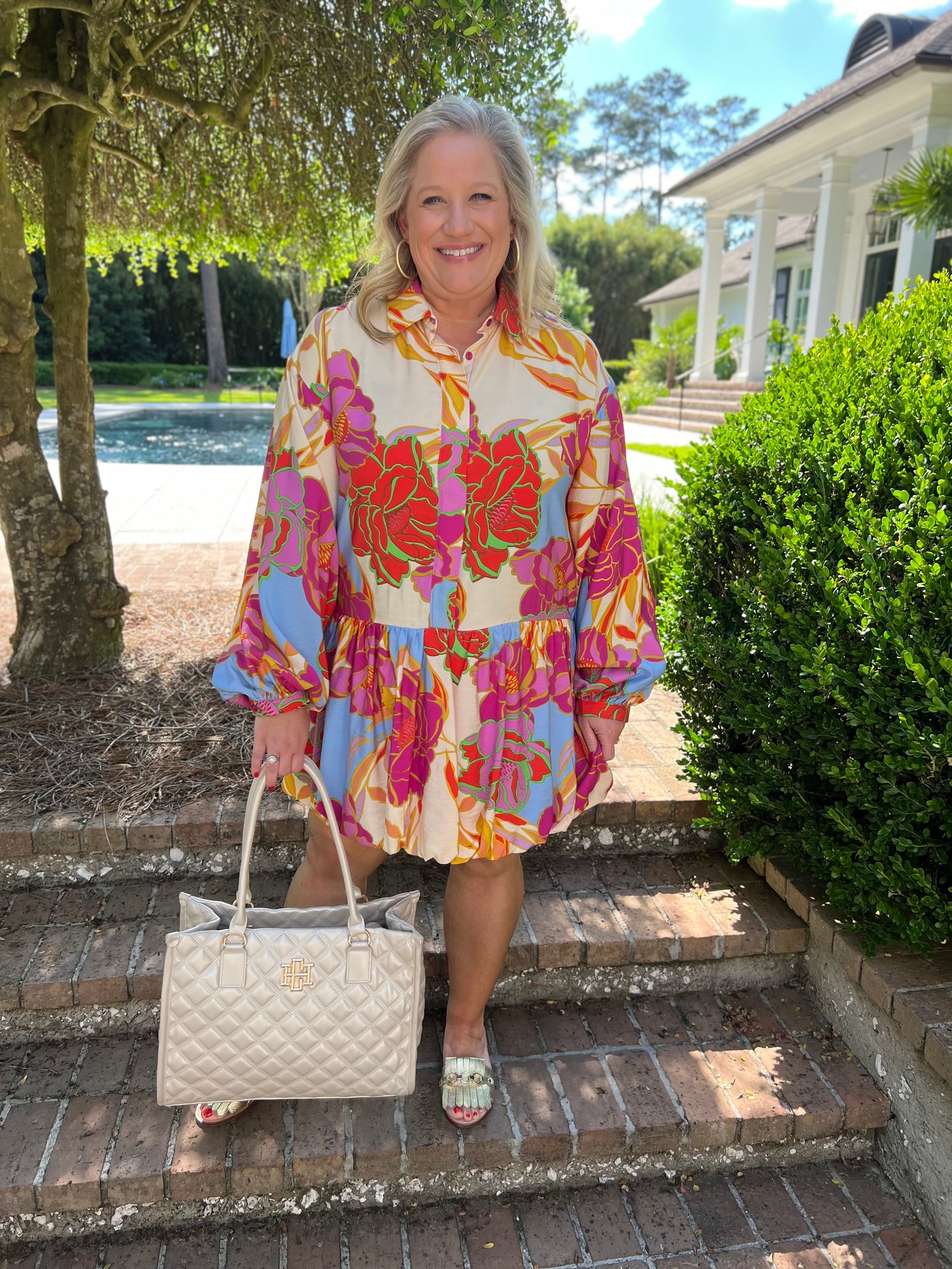 Malloree Floral Bubble Dress