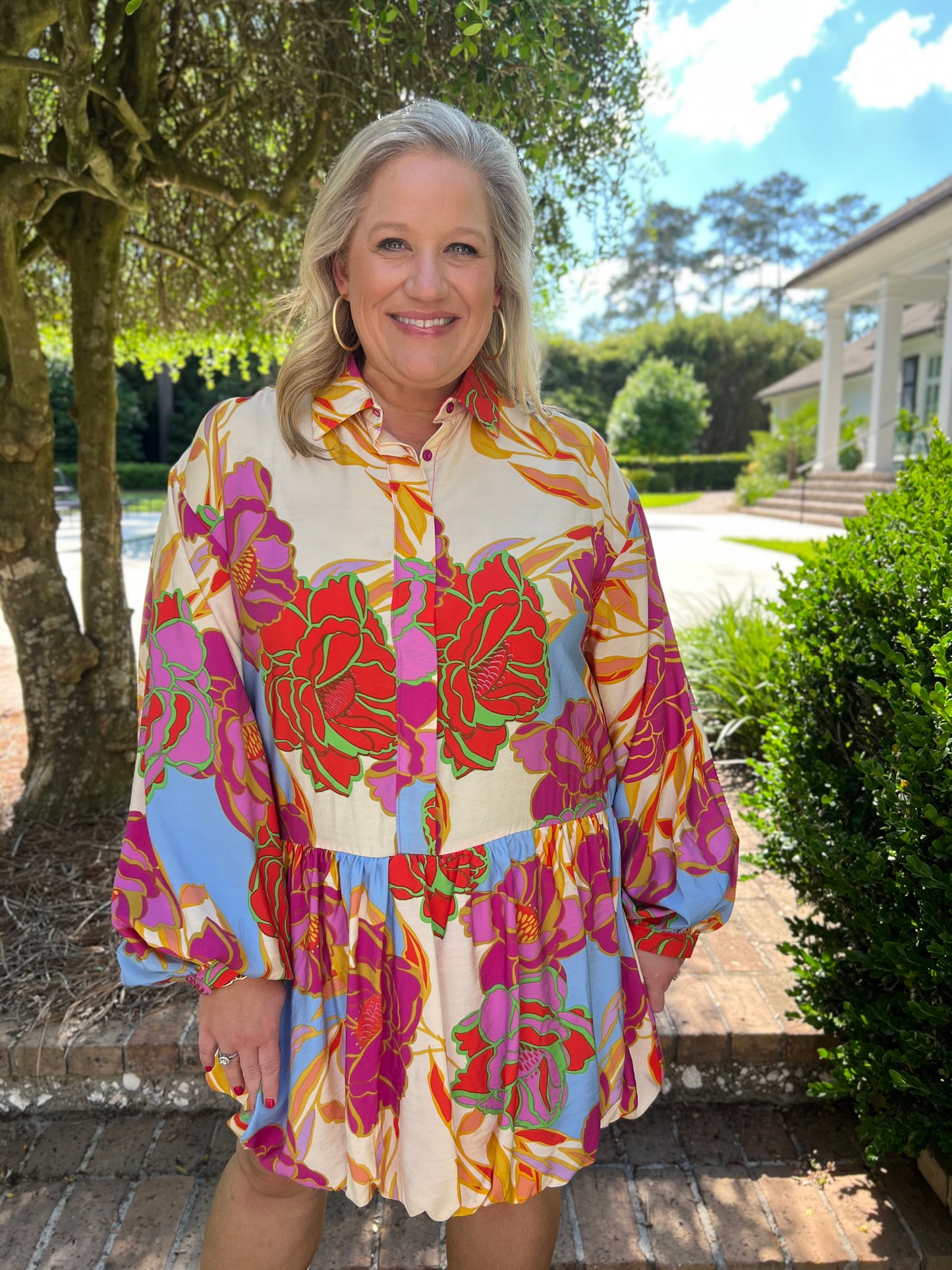 Malloree Floral Bubble Dress