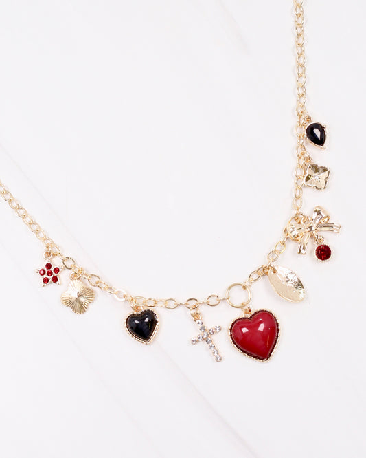 Avery Bag Chain GARNET BLACK