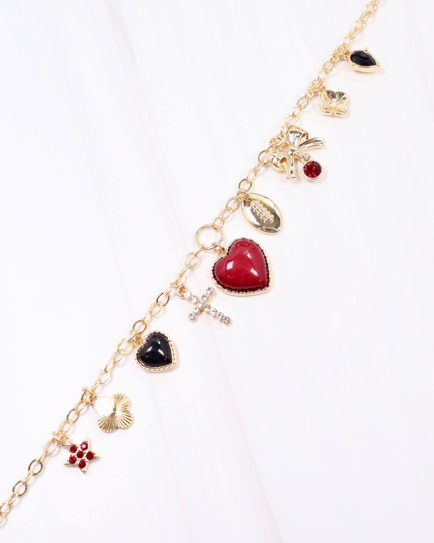 Avery Bag Chain GARNET BLACK