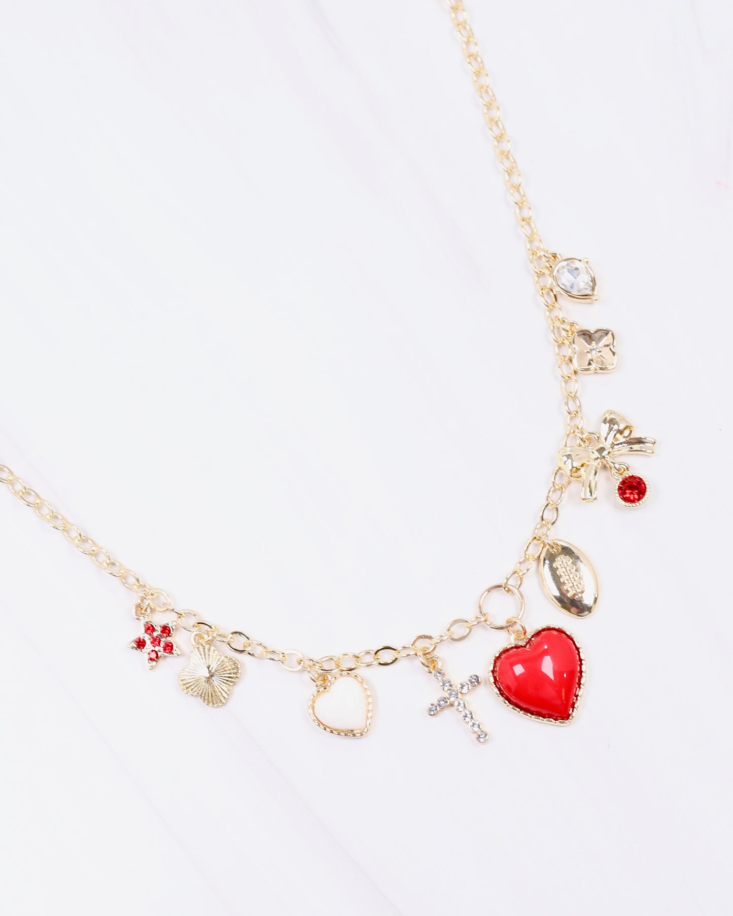 Avery Bag Chain RED WHITE