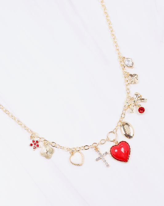 Avery Bag Chain RED WHITE