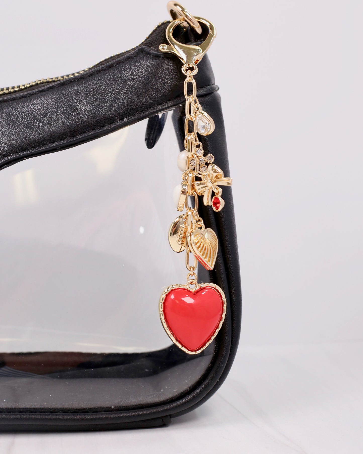 Sutton Bag Charm RED WHITE