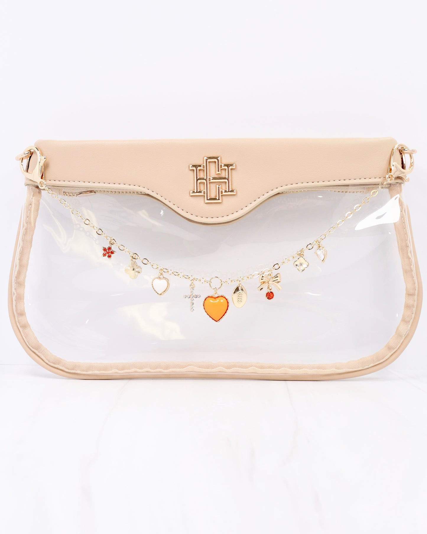 Avery Bag Chain ORANGE WHITE