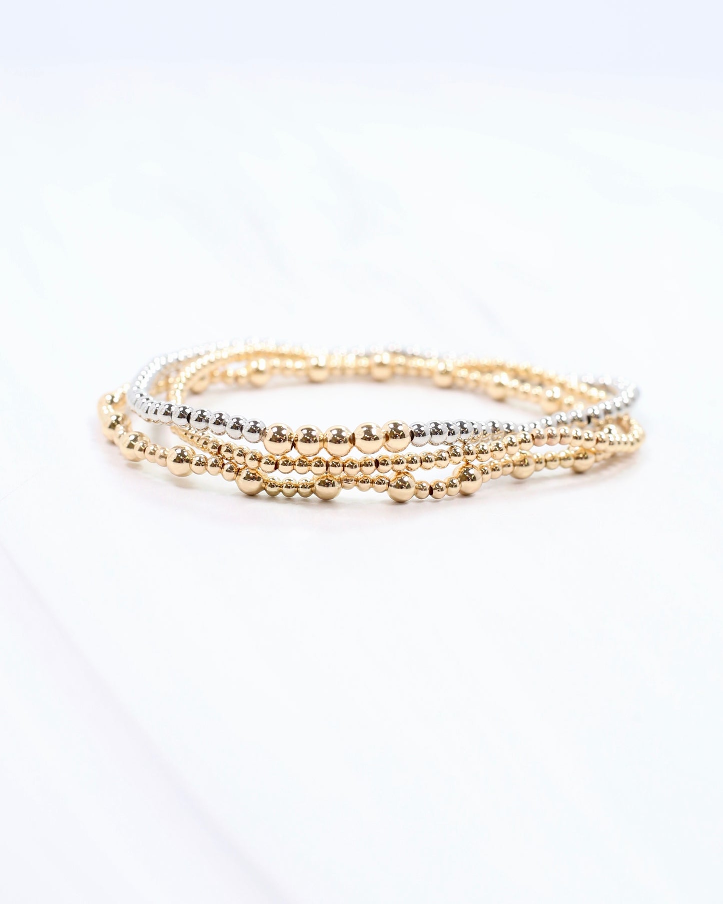 Leah Bracelet Set Gold Silver