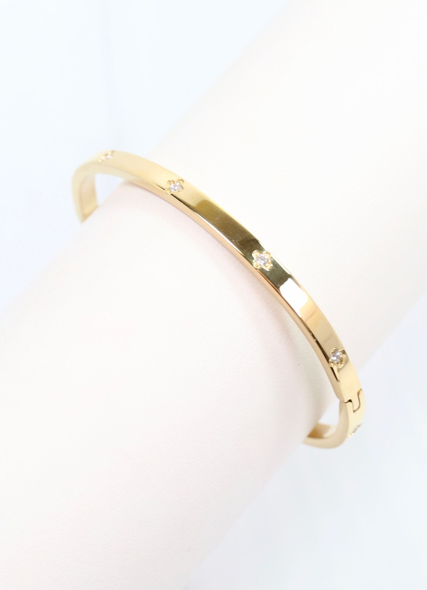 Kerry CZ Clover Bracelet Gold