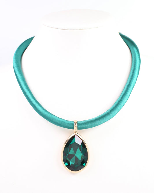 Roberts Cord Necklace Emerald