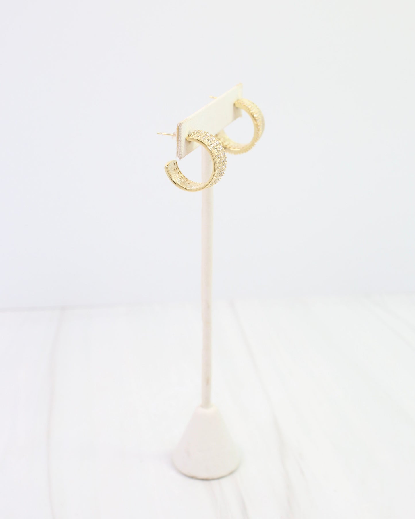 Hancock CZ Hoop Gold