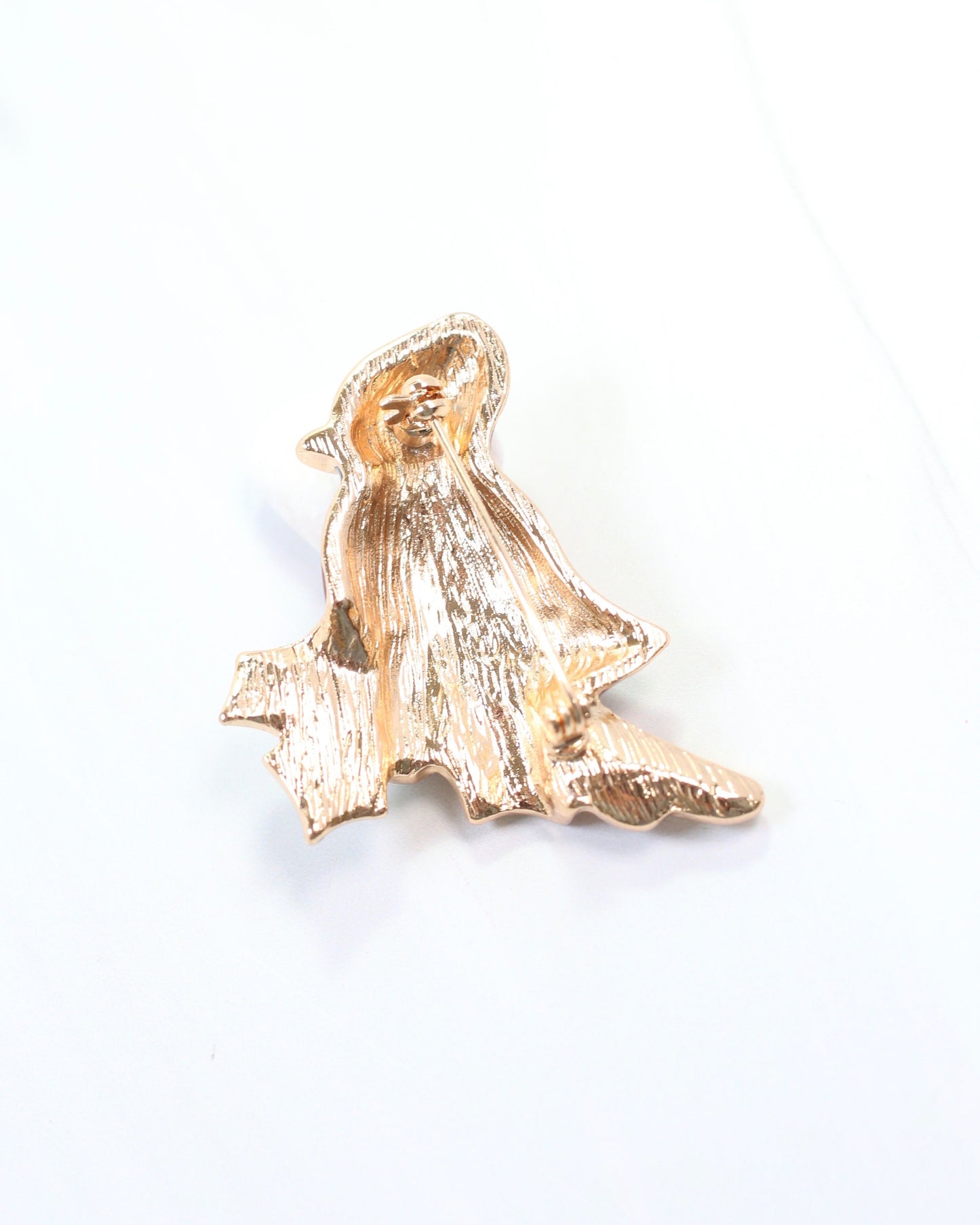 Christmas Cardinal Brooch Red