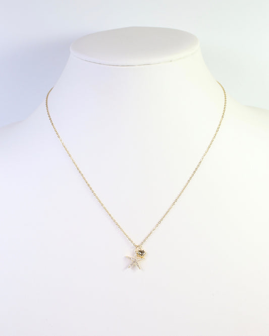 Socorro Starfish Necklace WR Gold